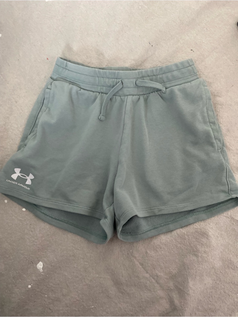 Under Armour Women's Sage Green Athletic Drawstring Shorts